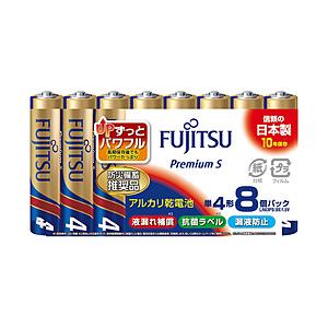 FDK アルカリ単4（8個パック）　PremiumS  LR03PS(8S) 富士通   ［8本 /アルカリ］ | 