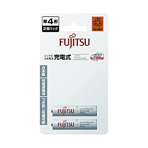FUJITSU(富士通) 【単4形ニッケル水素充電池】HR-4UTC(2B)　2本　FUJITSU　充電式電池　スタンダードタイプ | 富士通