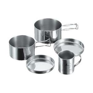 キャプテンスタッグ キャンピングステンレス食器マグカップセット M8578 【852】 | CAPTAIN STAG