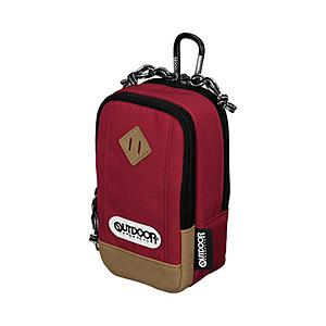 OUTDOOR カメラポーチ 04 OUTDOOR レッド ODCP04RD | 