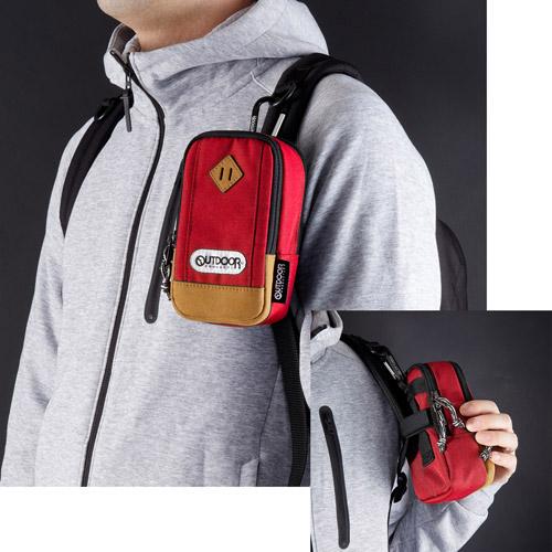 OUTDOOR カメラポーチ 04 OUTDOOR レッド ODCP04RD |  | 08