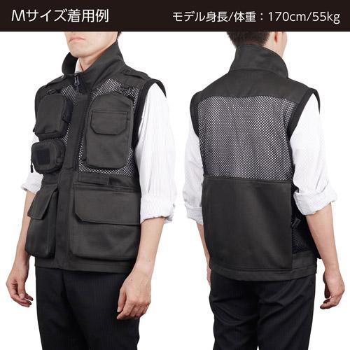 ハクバ GW-PRO RED カメラマンメッシュベスト M  ブラック KCMV-GWR-M | HAKUBA | 03