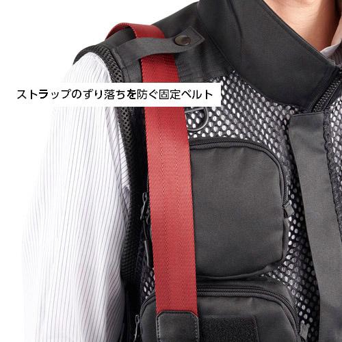 ハクバ GW-PRO RED カメラマンメッシュベスト M  ブラック KCMV-GWR-M | HAKUBA | 06