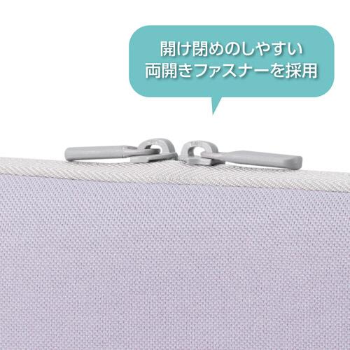 CHULULU ノートパソコン対応［〜13.3インチ］ PCインナーケース＆マルチポーチ  ラベンダー SCH-PCMPSTLV 【864】 |  | 04
