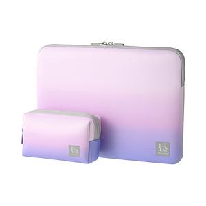 CHULULU ノートパソコン対応［〜13.3インチ］ PCインナーケース＆マルチポーチ  オーロラピンク SCH-PCMP133PK | 