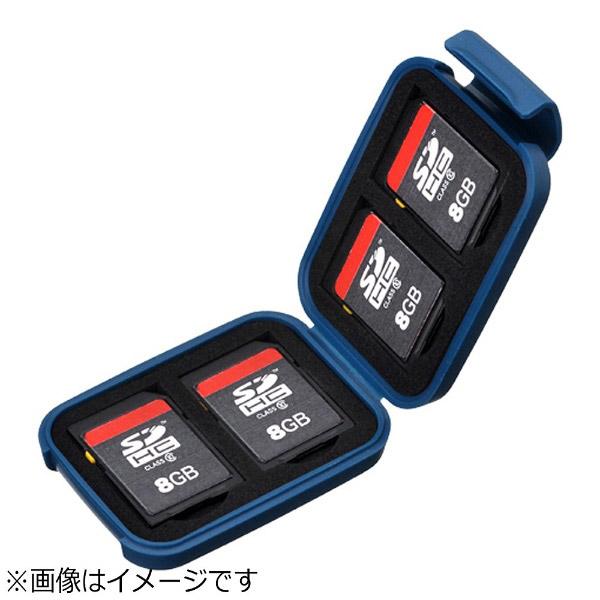 ハクバ ポータブルメディアケースS（SD/MicroSDカード用・スチールブルー）　DMC-20SSDBL | HAKUBA | 02