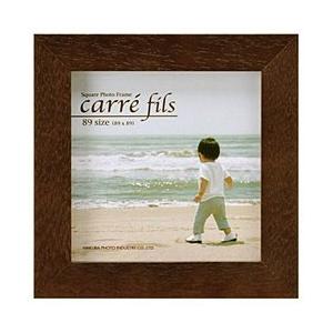 ハクバ SQ木製額 Carre fils（カレ フィス） 89 （89×89mm） 1面 （ブラウン） | HAKUBA
