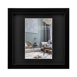 ハクバ SQ（スクウェア）木製額 「tetra（テトラ）」 KG・ハガキ・ポストカードサイズ 1面  ブラック FSQTT-BKKG1 | HAKUBA