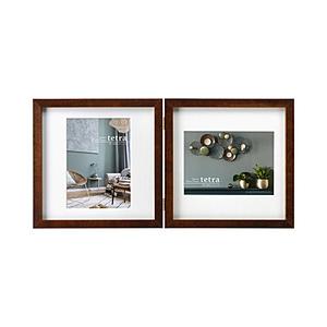 ハクバ SQ（スクウェア）木製額 「tetra（テトラ）」 2Lサイズ 2面  ブラウン FSQTT-BR2L2 | HAKUBA