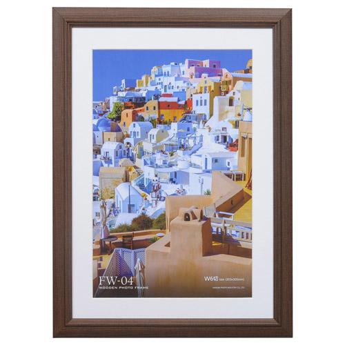 ハクバ 木製額 FW-04 ブラウン W6切 FW-4-BRW6 ブラウンW6切 [振込不可] | HAKUBA | 01