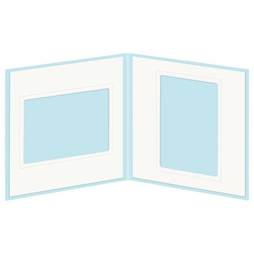 ハクバ ペーパースクウェア台紙 No.1770 L2面 ブルー   M1770-L-2BL ［タテヨコ兼用 /E・Lサイズ /2面］ | HAKUBA | 03