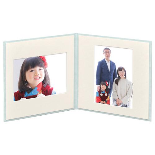 ハクバ スクウェア台紙 No.2020 2L 2面 アクア   M2020-2L-2AQ ［タテヨコ兼用 /2Lサイズ・キャビネサイズ /2面］ | HAKUBA | 05