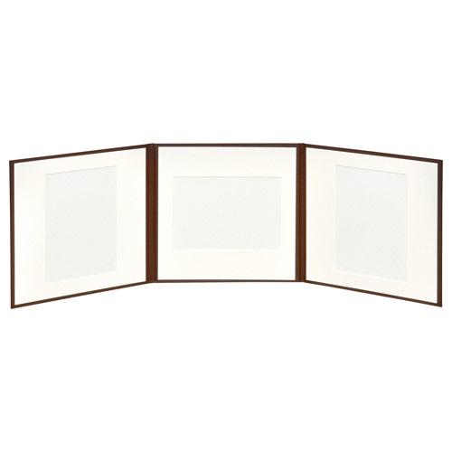 ハクバ スクウェア台紙 No.2020 2L 3面 ブラウン   M2020-2L-3BR ［タテヨコ兼用 /2Lサイズ・キャビネサイズ /3面］ [振込不可] | HAKUBA | 04