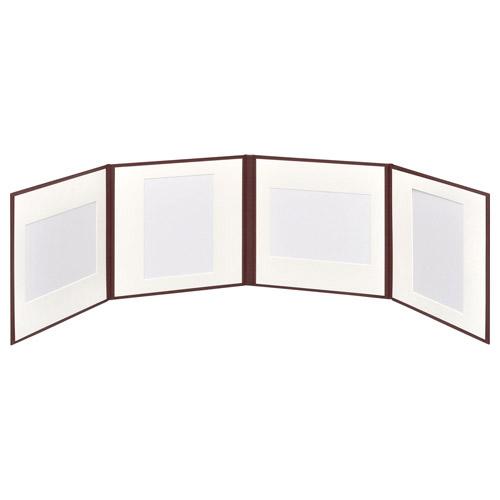 ハクバ スクウェア台紙 No.2020 2L 4面  ブラウン M2020-2L-4BR ［タテヨコ兼用 /2Lサイズ・キャビネサイズ /4面］ | HAKUBA | 04