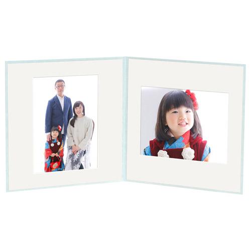 ハクバ スクウェア台紙 No.2020 6切 2面 アクア   M2020-6-2AQ ［タテヨコ兼用 /六切サイズ /2面］ | HAKUBA | 05