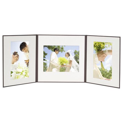 ハクバ スクウェア台紙 No.2020 6切 3面 ブラウン M2020-6-3BR [タテヨコ兼用 /六切サイズ /3面] [振込不可] | HAKUBA | 05