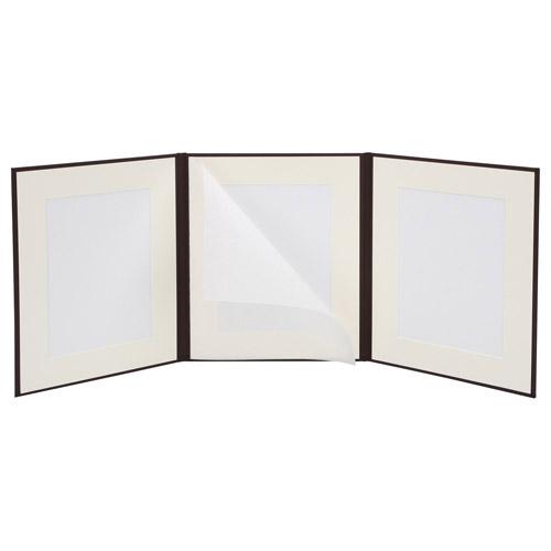 ハクバ No.860 ブラウン 6切 3面   M860-6-3 ［タテ /六切サイズ /2面］ | HAKUBA | 04