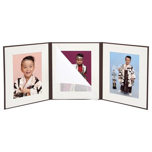 ハクバ No.860 ブラウン 6切 3面   M860-6-3 ［タテ /六切サイズ /2面］ | HAKUBA | 05