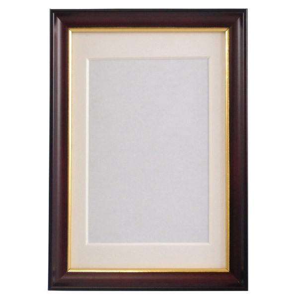 フジカラー 木製額 S10 ハガキ・L ブラウン | FUJIFILM | 01