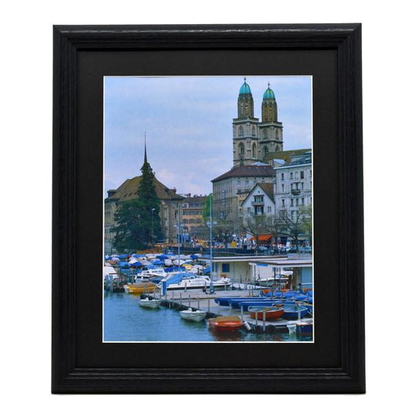 フジカラー 木製額縁_IM-30_6切_ブラック ブラック | FUJIFILM | 01