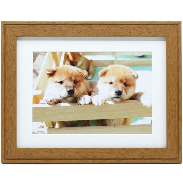 フジカラー 木製額縁_YM-9_キャビネ(2L)_ブラウン ブラウン 【864】 | FUJIFILM | 01