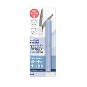 PLUS 携帯はさみ フッ素コート Twiggy(ツイッギー) ポーチサイズ ブルー SC-100PS | PLUS