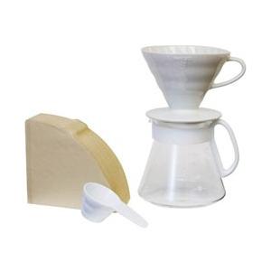 ハリオ V60セラミックドリッパ―セット02 （サーバー容量 600ml） 　XVDD-3012W | HARIO