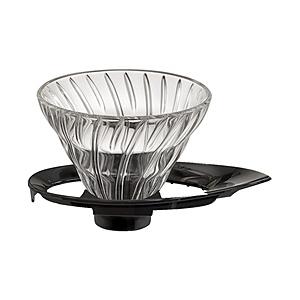 ハリオ V60 耐熱ガラス透過ドリッパー 01  ブラック VDGR-01-B | HARIO
