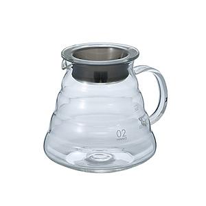 ハリオ V60レンジサーバー600クリア  透明ブラック XGSR-60-TB 【864】 | HARIO