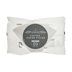 ハリオ PEF-03-100W ペガサスコーヒーペーパーフィルター03W100枚   PEF-03-100W | HARIO