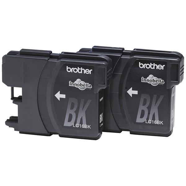 brother(ブラザー) 【純正】 LC16BK-2PK 【ブラザー純正】インクカートリッジ ブラック 2個パック (大容量) | ブラザー工業 | 01