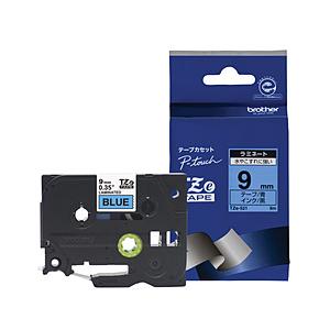 brother(ブラザー) ラベルライター用ラミネートテープ 9mm幅（黒文字/青）　TZe-521 | ブラザー工業