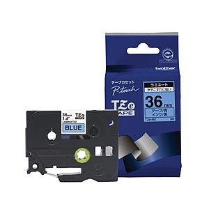 brother(ブラザー) ラベルライター用ラミネートテープ 36mm幅（黒文字/青）　TZe-561 | ブラザー工業