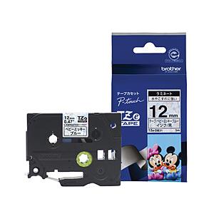 brother(ブラザー) ラベルライター用キャラクターテープ 12mm幅（黒文字/ベビーミッキー ブルー）　TZe-DB31 | ブラザー工業