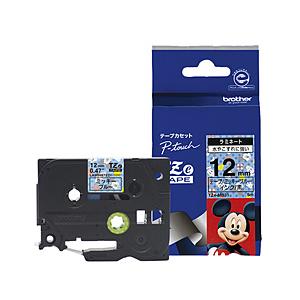 brother(ブラザー) ラベルライター用キャラクターテープ （12mm幅/黒文字/ミッキーブルー） TZ-EMB31 | ブラザー工業