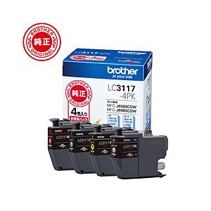 brother(ブラザー) 【純正】 LC3117-4PK 【ブラザー純正】 インクカートリッジ 4色パック | ブラザー工業