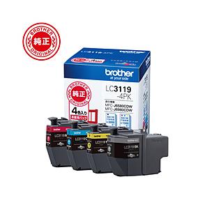 brother(ブラザー) 【純正】 LC3119-4PK 【ブラザー純正】 インクカートリッジ 4色パック (大容量) | ブラザー工業