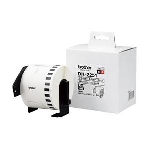 brother(ブラザー) DK-2251  ラベルプリンター用長尺紙テープ（黒赤）「DKテープ」（白色ラベル/黒赤文字） [振込不可] | ブラザー工業