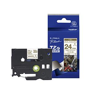 brother(ブラザー) 【ブラザー純正】ピータッチ リボンテープ TZe-R254 幅24mm (金文字/ホワイト) TZe TAPE ホワイト TZe-R254 ［金文字 /24mm幅］ | ブラザー工業