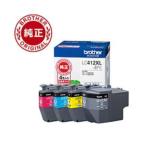 brother(ブラザー) 純正プリンターインク (大容量) 4色パック LC412XL-4PK | ブラザー工業