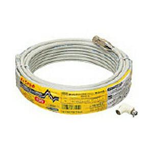 マスプロアンテナ 15mアンテナケーブル（防水F型接栓-直付未加工） S4C15MA(H)-P | マスプロ