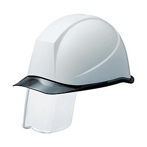ミドリ安全 PC製ヘルメット スライダー面付 透明バイザー  ホワイト/スモーク SC-11PCLSRA-KP | ミドリ安全
