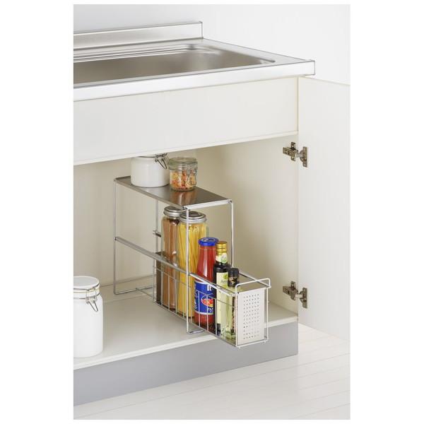 ヨシカワ シンク下スライド収納1段 幅15   1305692 | ヨシカワ | 01