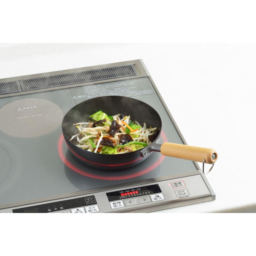ヨシカワ NEWグルメパワー木柄フライパン 20cm SJ3167 [IH対応] | ヨシカワ | 01