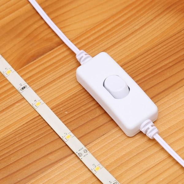 ユアサ 【AC電源】【手動スイッチ】【1.2m】かんたんに貼れるLEDテープ YHL-120Y |  | 06