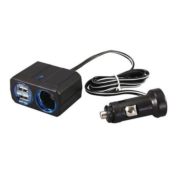 ヤック リングライトソケット+2口USB 4.8A PZ-709 | YAC（自動車用アクセサリ） | 02