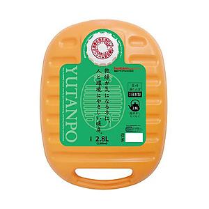 岩谷マテリアル ポリ湯たんぽ 2.8L 袋付き  オレンジ YP-28 | 