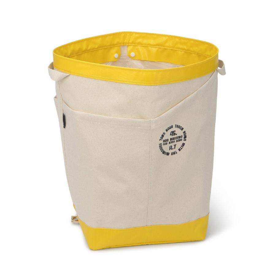 タテ型トートバッグ ルーガービッジコットンキャンバス(ナチュラル×イエロー/φ25×H40cm・持ち手長さ23cm) RT.R-GBG.Canvas.30L-A 700102 ダストボックスタ… | 
