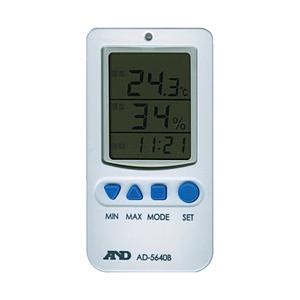 A＆D 温度湿度アラーム付き温湿度計 AD5640B | エー・アンド・デイ