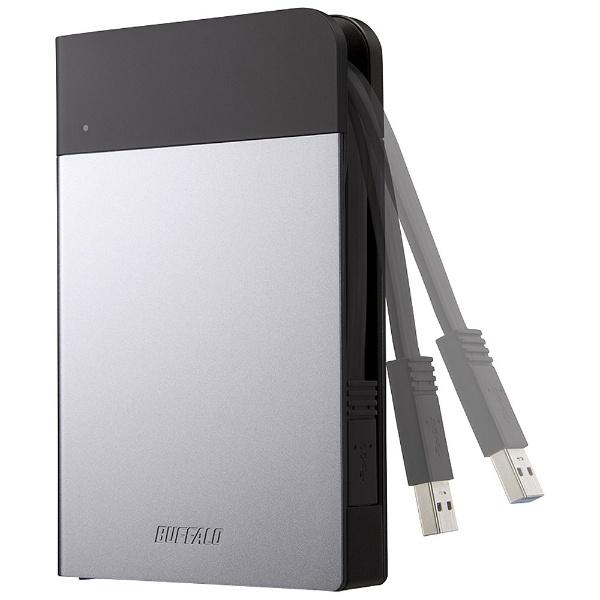 BUFFALO(バッファロー) HD-PZN1.0U3-S 外付けHDD MiniStation HD-PZNU3シリーズ シルバー [ポータブル型 /1TB] [振込不可] | BUFFALO | 01